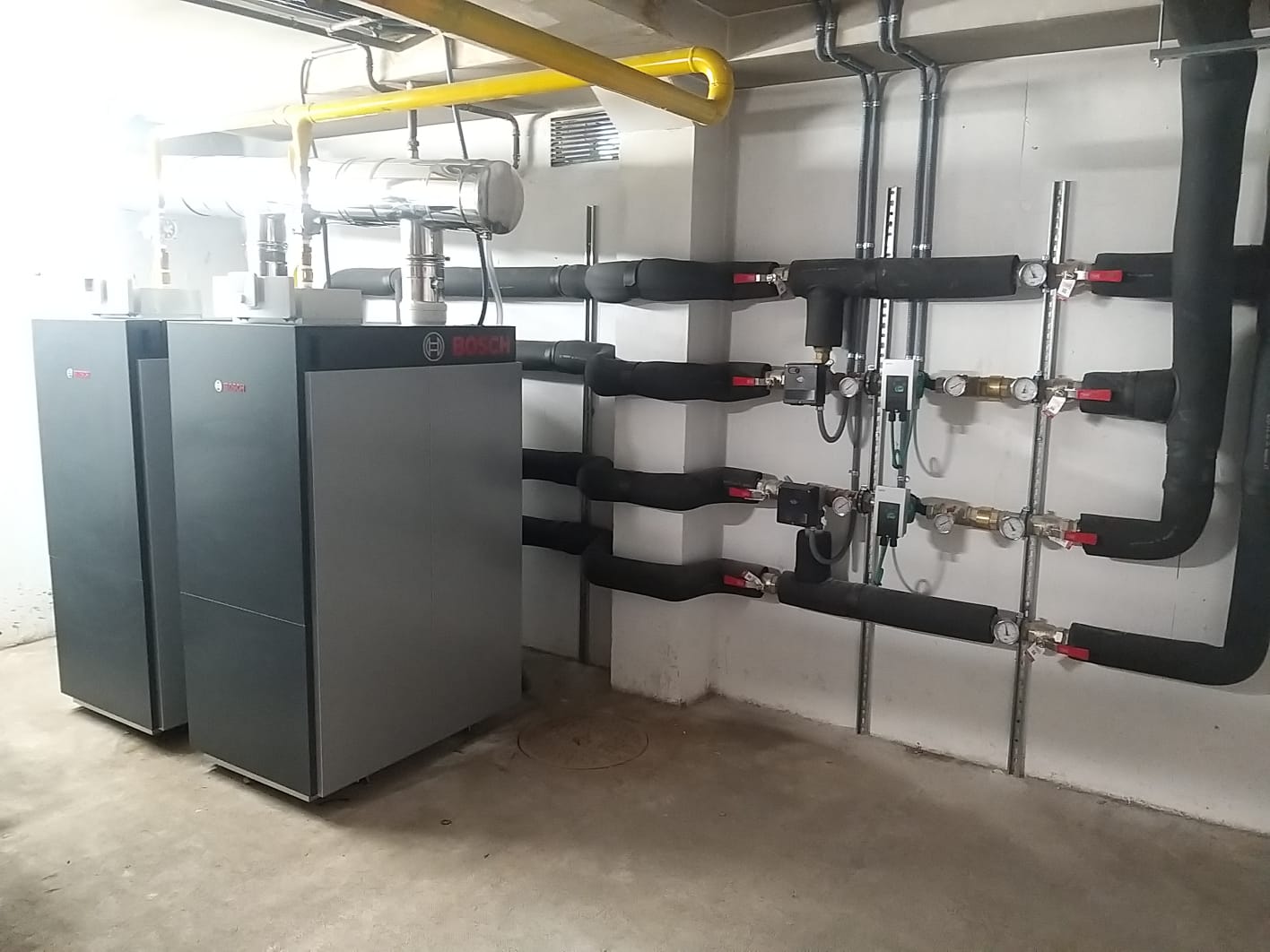 Beronor presenta la Foto de la caldera antigua despues de la reforma.